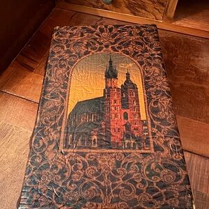 Vintage-Style Brown & Black Cathedral Box